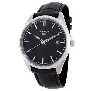 NWT Authentic Tissot PR 100 Quartz Black Dial Men's Watch